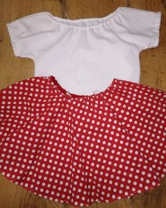 Kids Costumes to Hire - Minnie Rock 'n Roll - Top & Skirt - GIRL